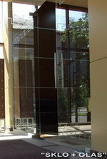 Стеклянные входные группы, маятниковые двери